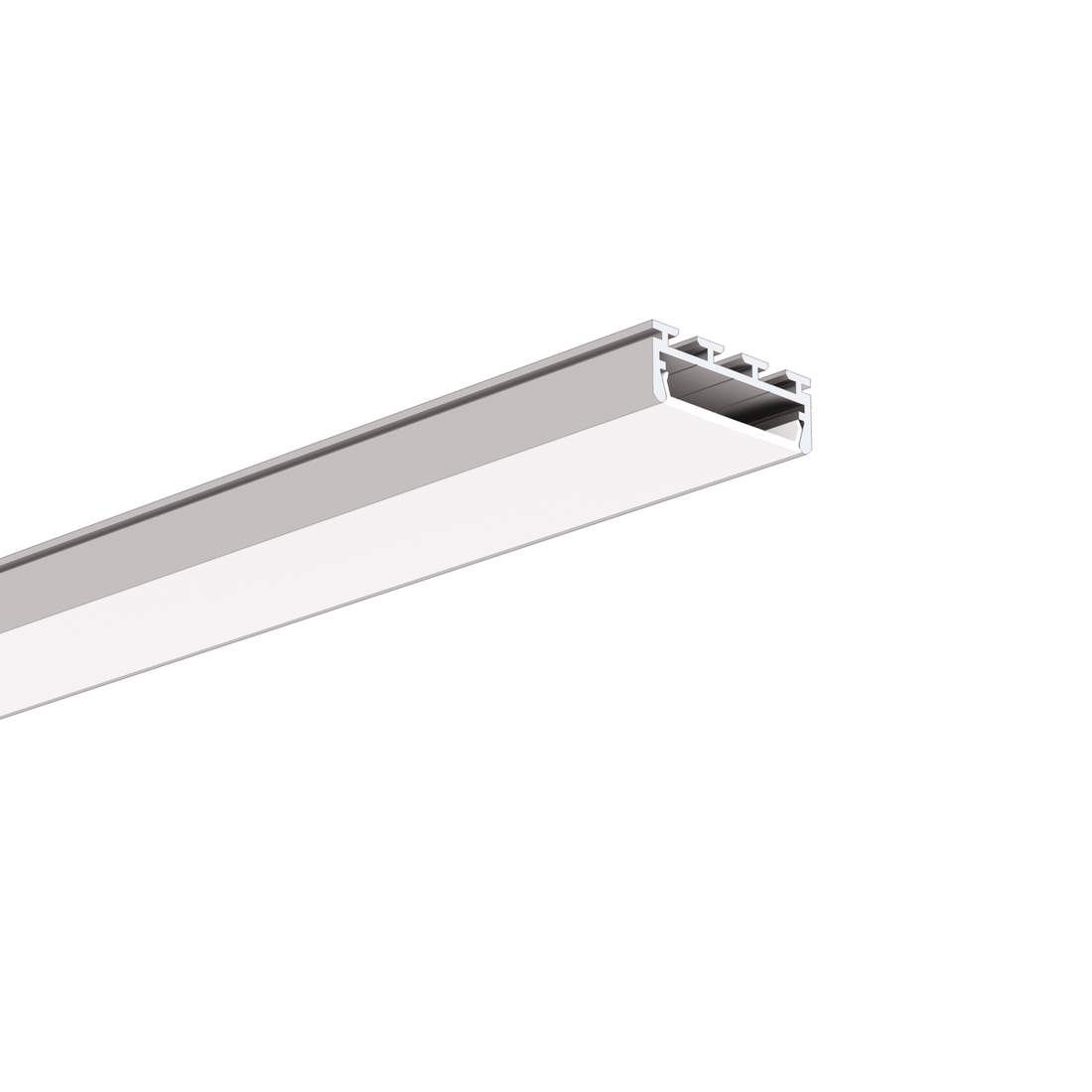 Profil aluminiu bandă LED GIZA, argintiu anodizat