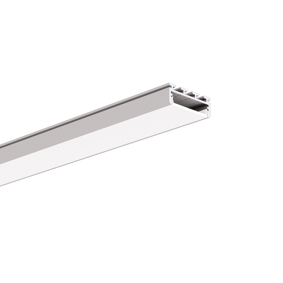 Profil aluminiu bandă LED GIZA, argintiu anodizat