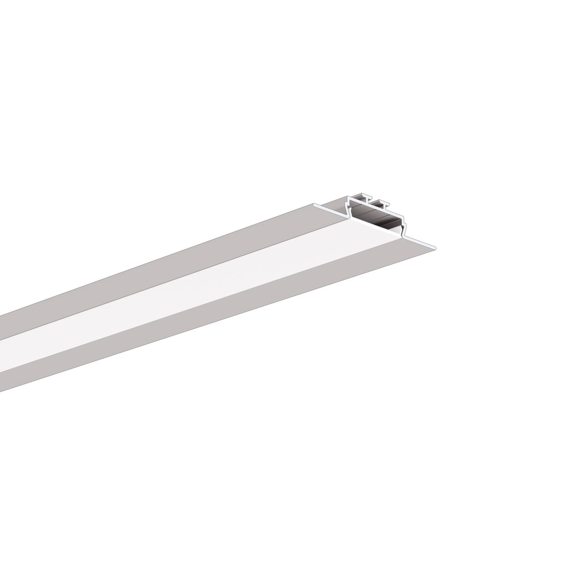 Profil aluminiu bandă LED OPAC-30, argintiu anodizat