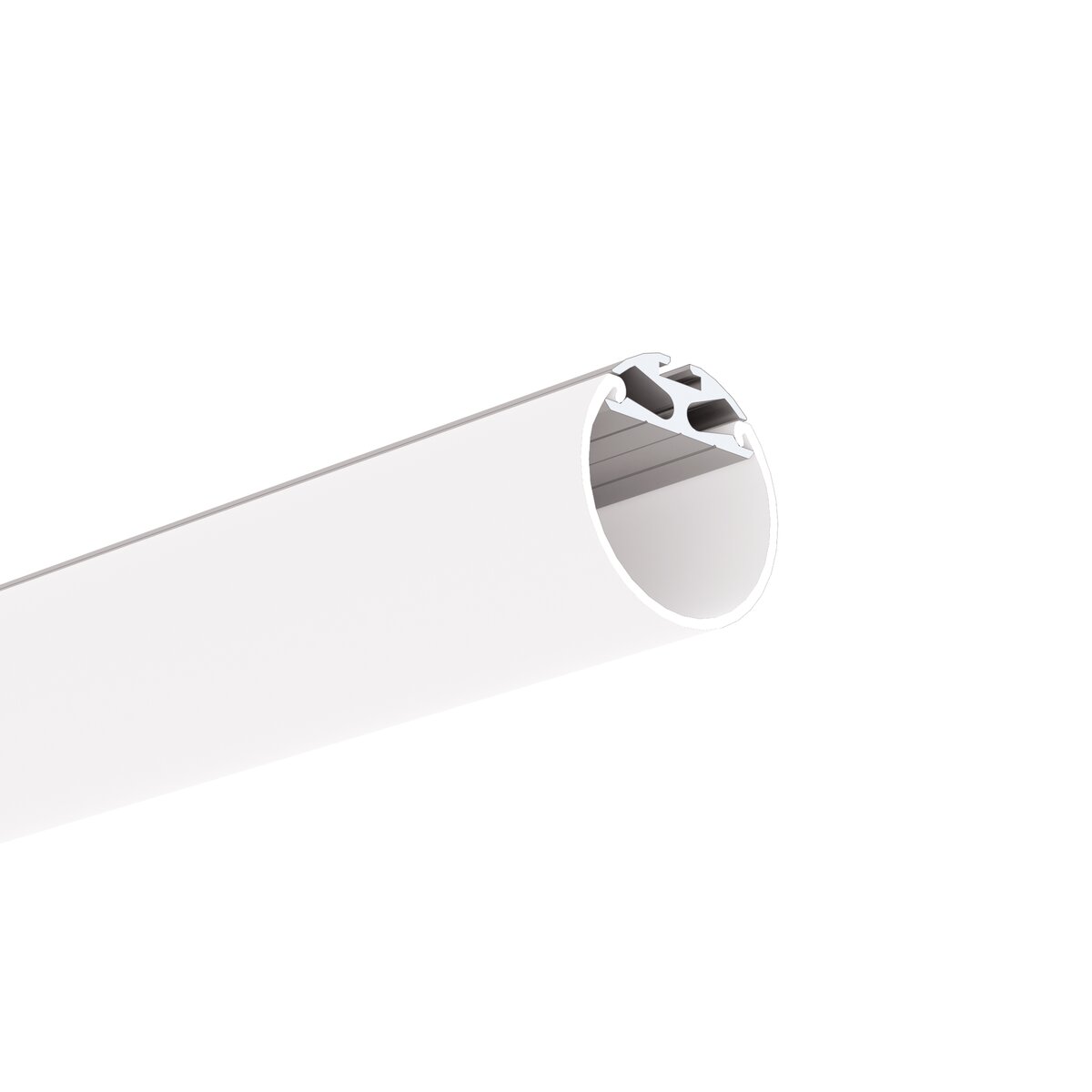 Profil aluminiu bandă LED JAZ, argintiu anodizat