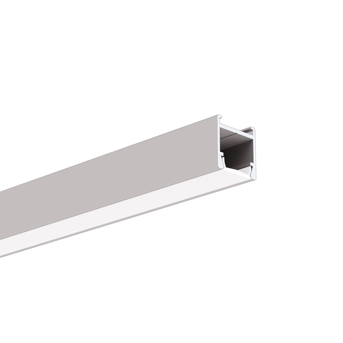 Profil aluminiu bandă LED PDS-H, argintiu anodizat