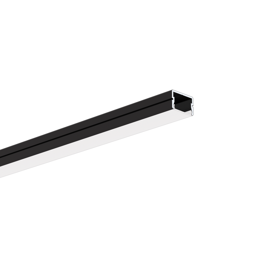 Profil aluminiu bandă LED SILER, negru anodizat