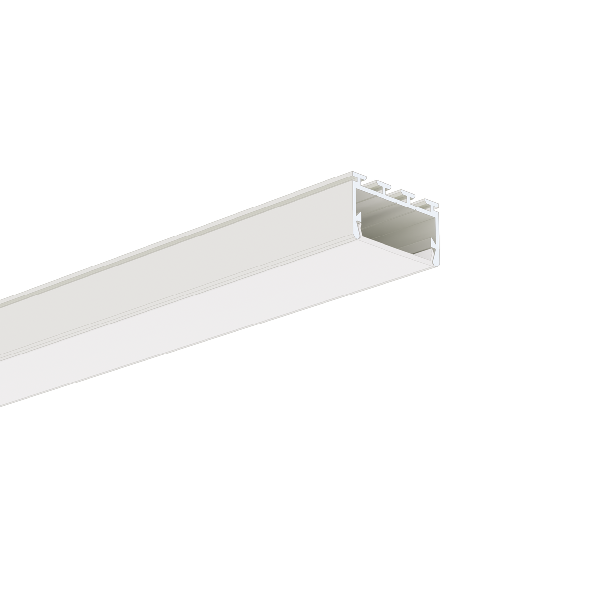Profil aluminiu bandă LED GIZA-LL, alb vopsit