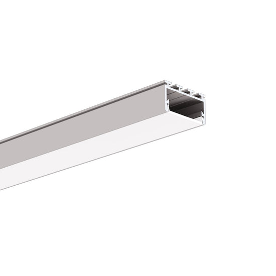Profil aluminiu bandă LED GIZA-LL, argintiu anodizat
