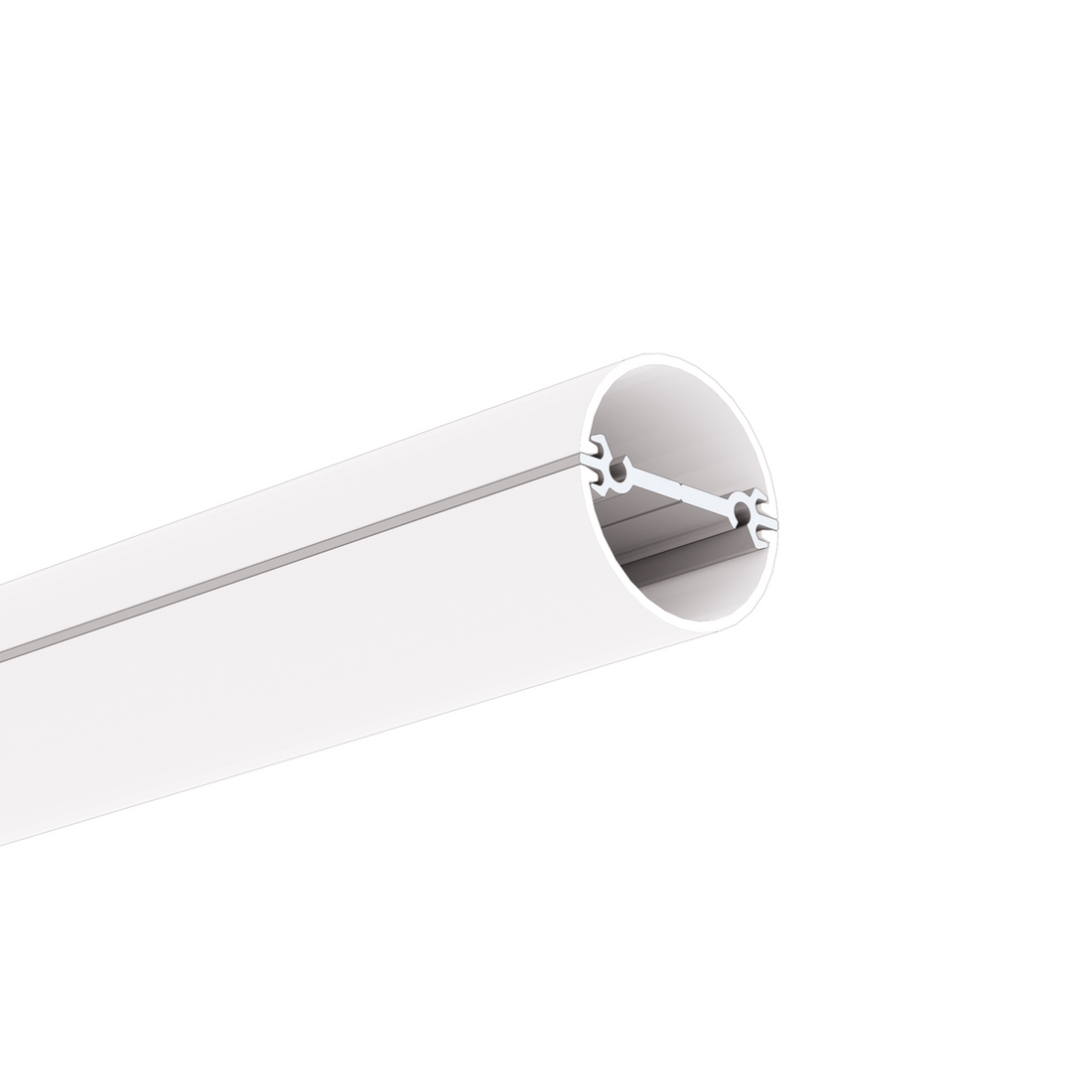 Profil aluminiu bandă LED JAZ-DUO, argintiu anodizat