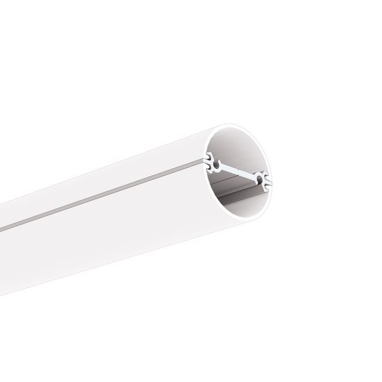 Profil aluminiu bandă LED JAZ-DUO, argintiu anodizat