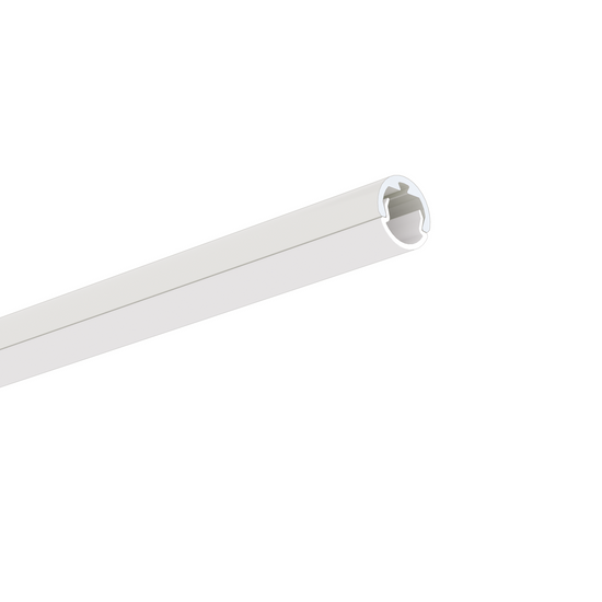 Profil aluminiu bandă LED PIKO-O rotund, alb vopsit