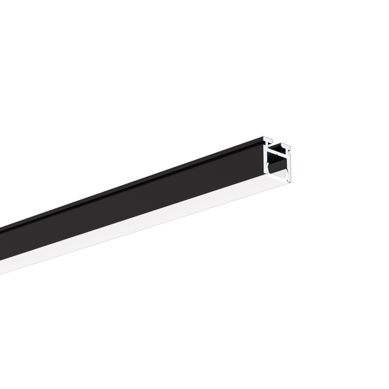 Profil aluminiu bandă LED PIKO-ZM, negru anodizat