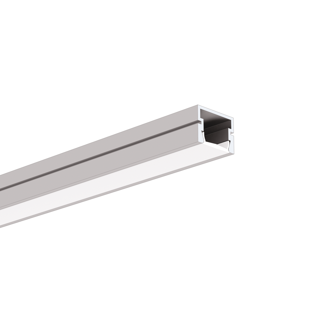 Profil aluminiu bandă LED PDS-4-PLUS, argintiu anodizat