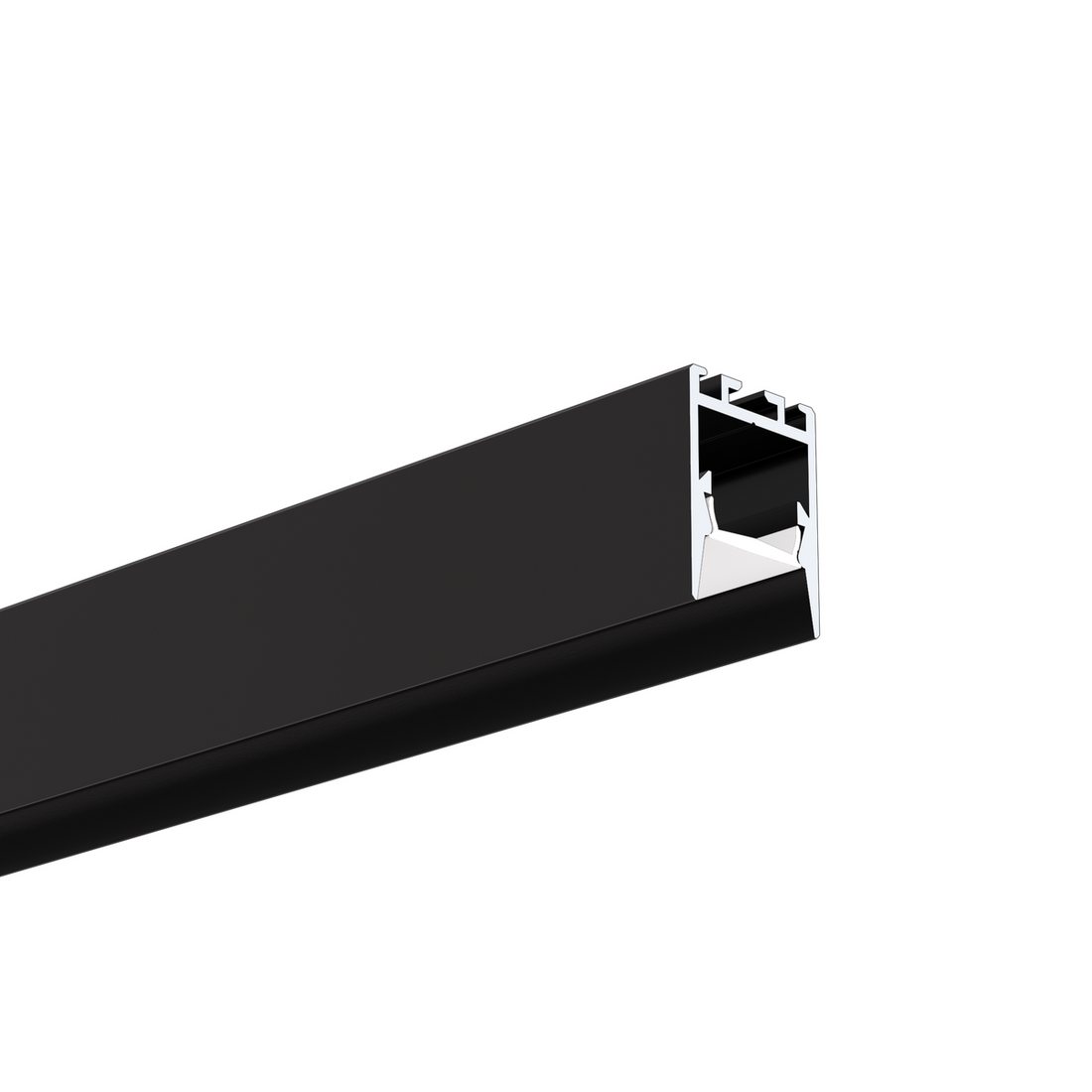 Profil aluminiu bandă LED PDS-ZMG, negru anodizat