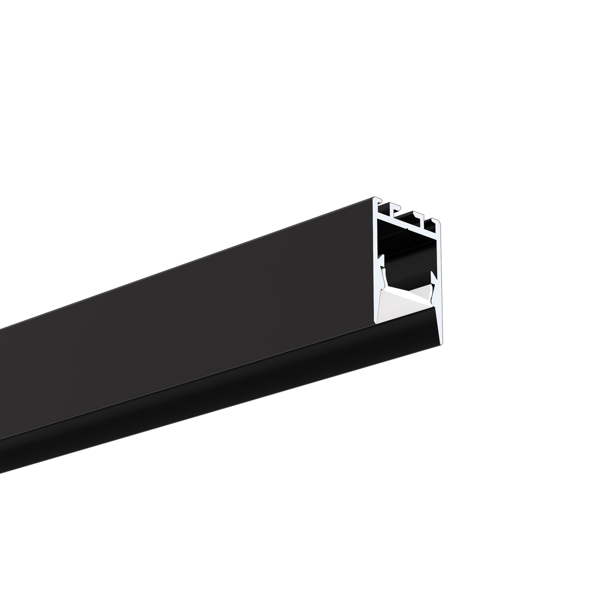 Profil aluminiu bandă LED PDS-ZMG, negru anodizat