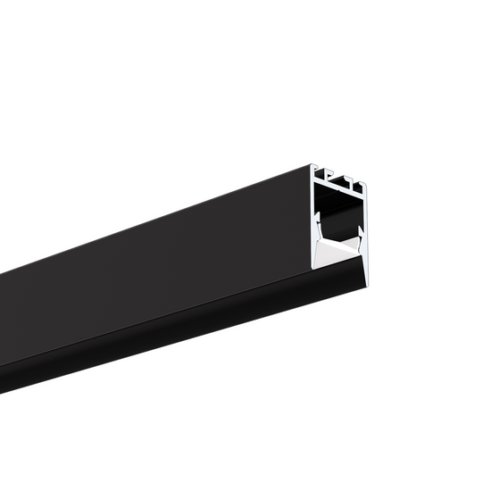 Profil aluminiu bandă LED PDS-ZMG, negru anodizat