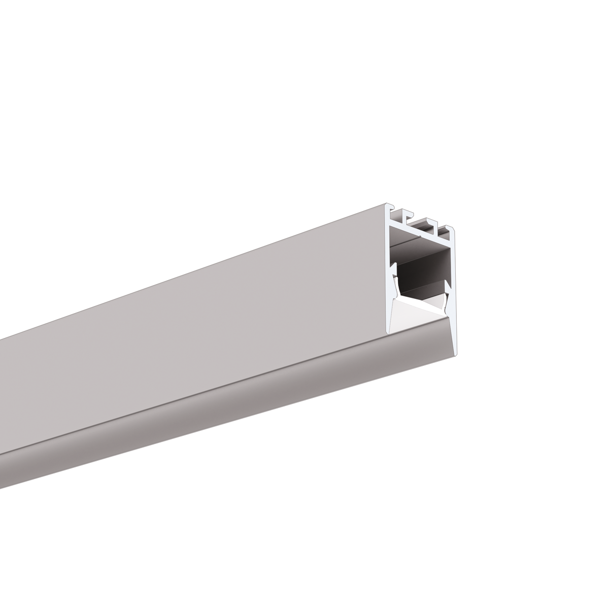 Profil aluminiu bandă LED PDS-ZMG, argintiu anodizat