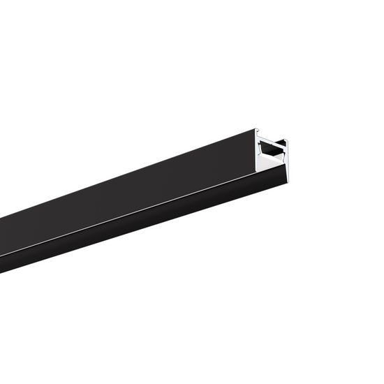 Profil aluminiu bandă LED MICRO-HG, negru anodizat