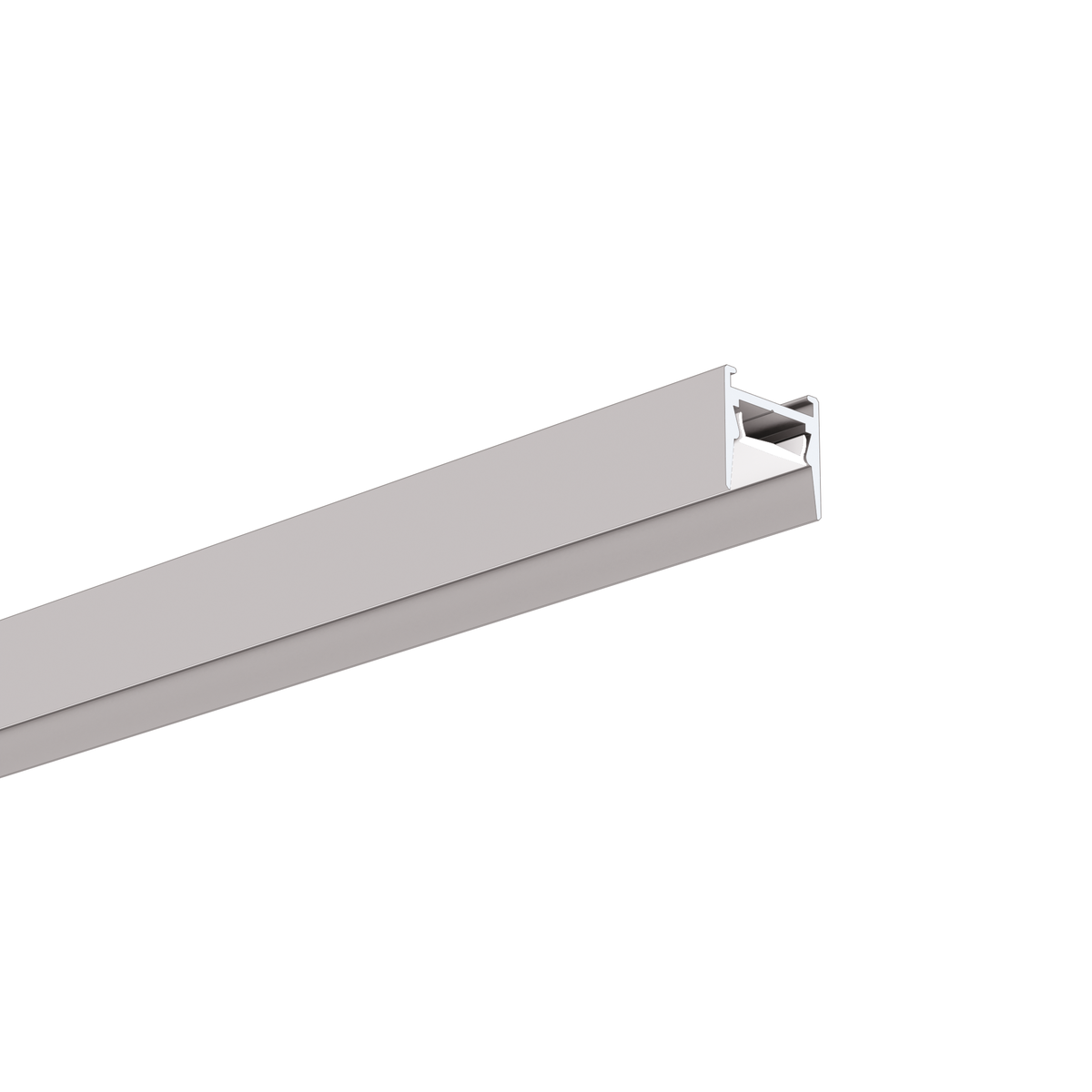 Profil aluminiu bandă LED MICRO-HG, argintiu anodizat