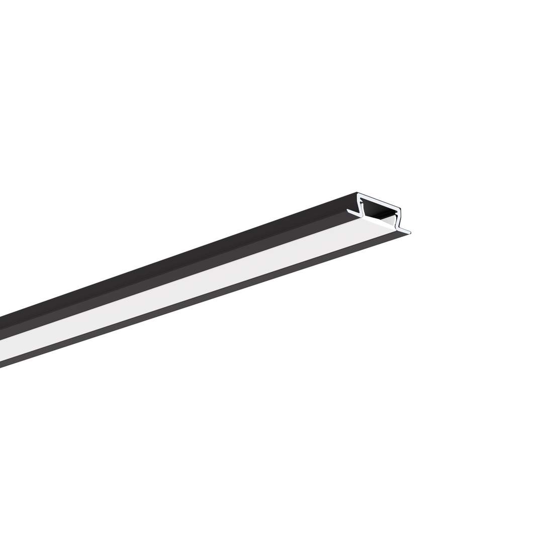 Profil aluminiu bandă LED MICRO-NK, negru anodizat