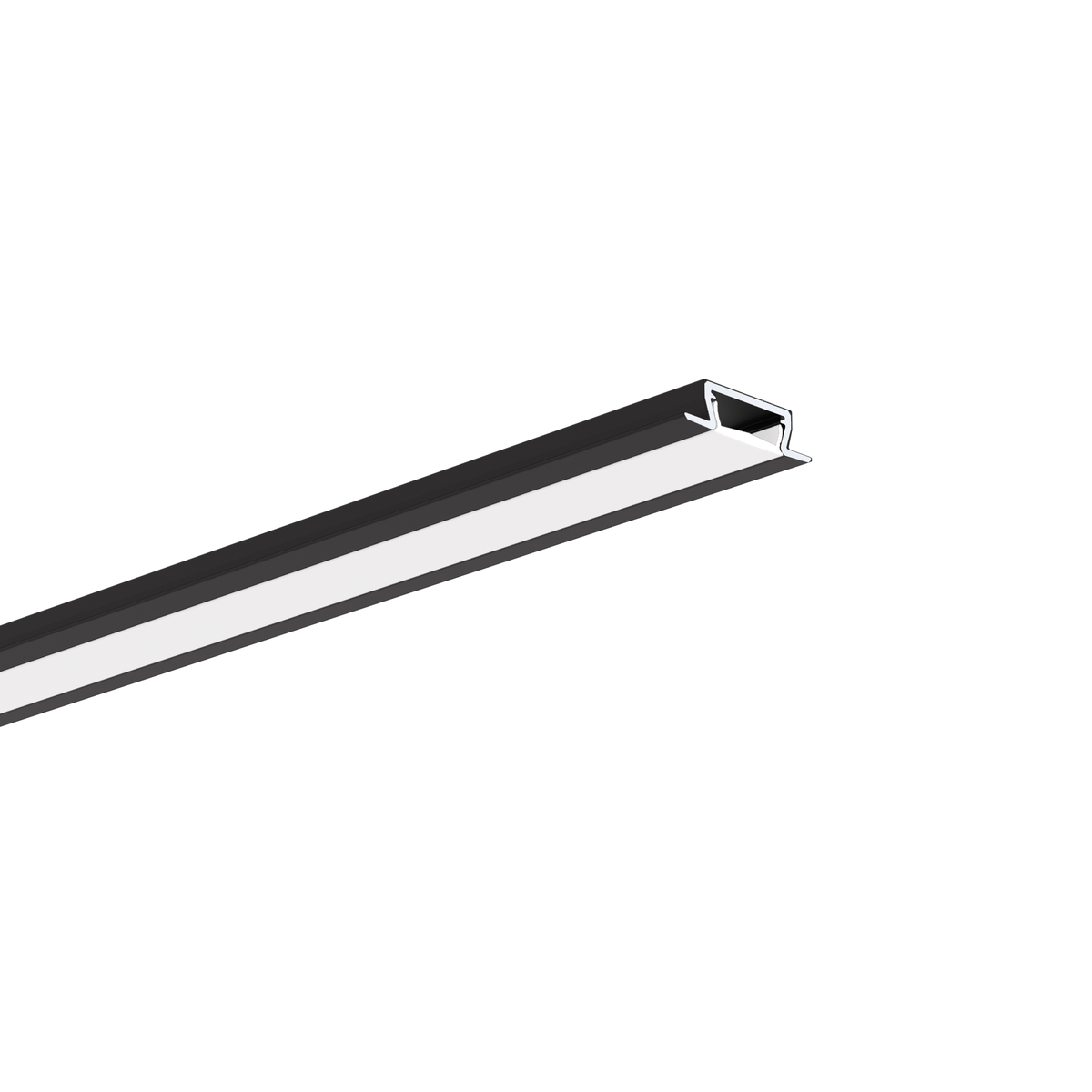 Profil aluminiu bandă LED MICRO-NK, negru anodizat