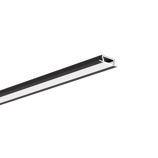 Profil aluminiu bandă LED MICRO-NK, negru anodizat
