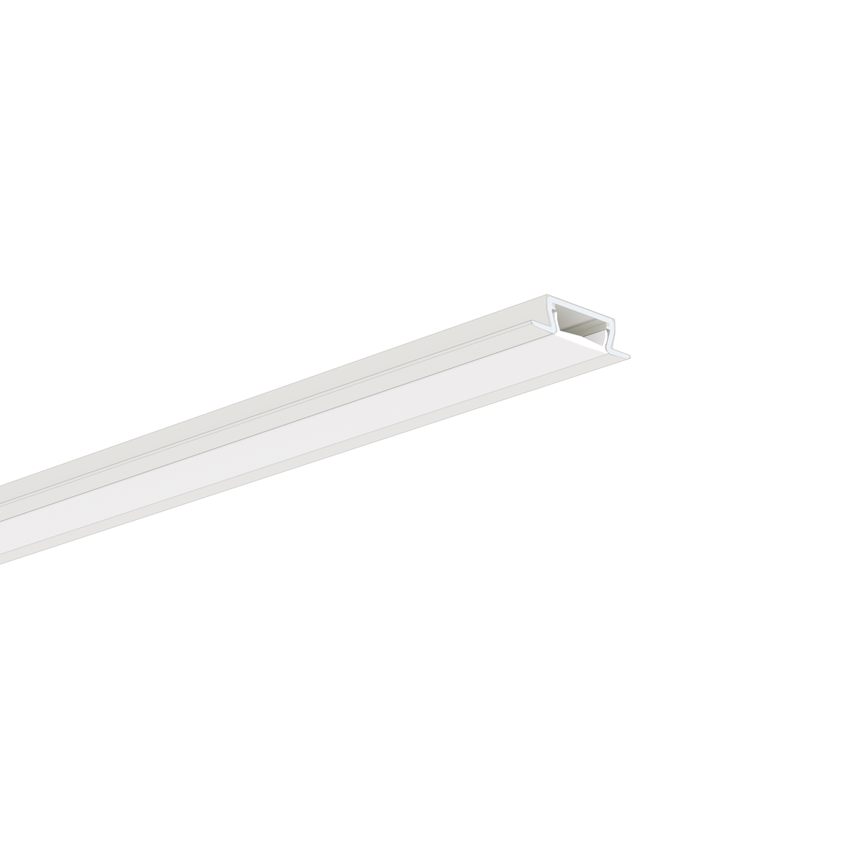 Profil aluminiu bandă LED MICRO-NK, alb vopsit