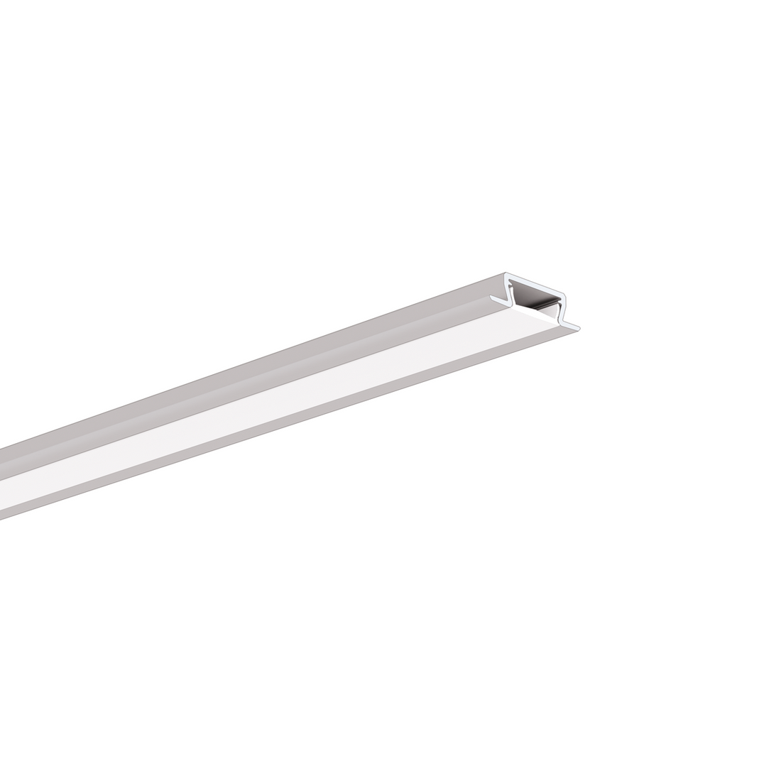 Profil aluminiu bandă LED MICRO-NK, argintiu anodizat