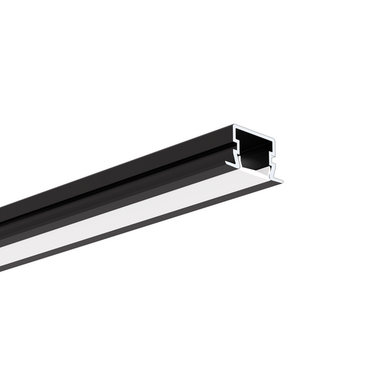 Profil aluminiu bandă LED PDS-NK, negru anodizat