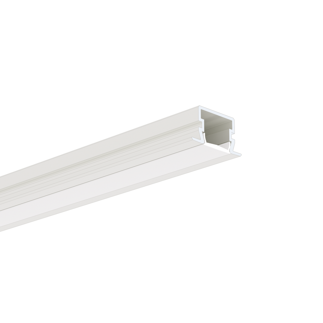 Profil aluminiu bandă LED PDS-NK, alb vopsit