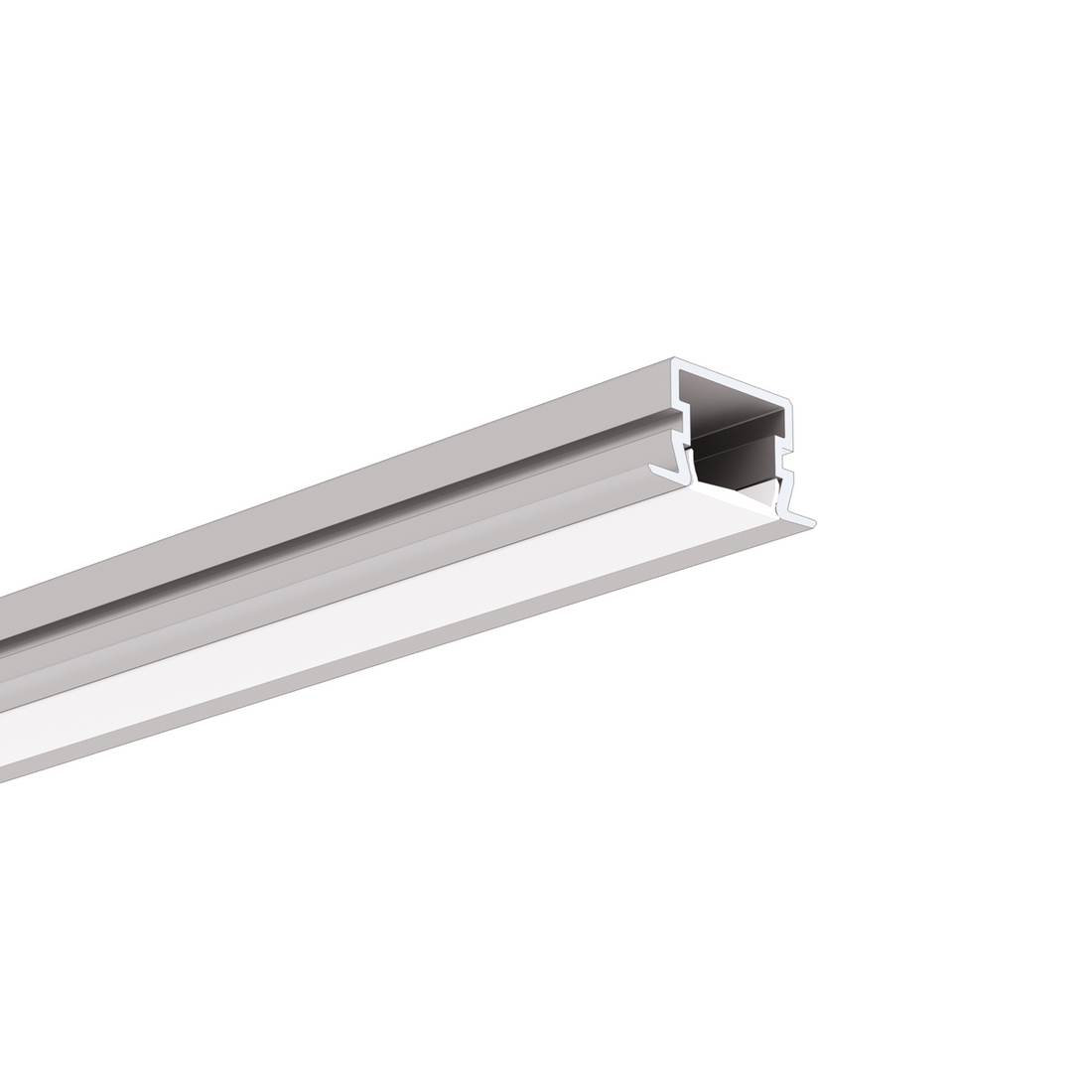 Profil aluminiu bandă LED PDS-NK, argintiu anodizat