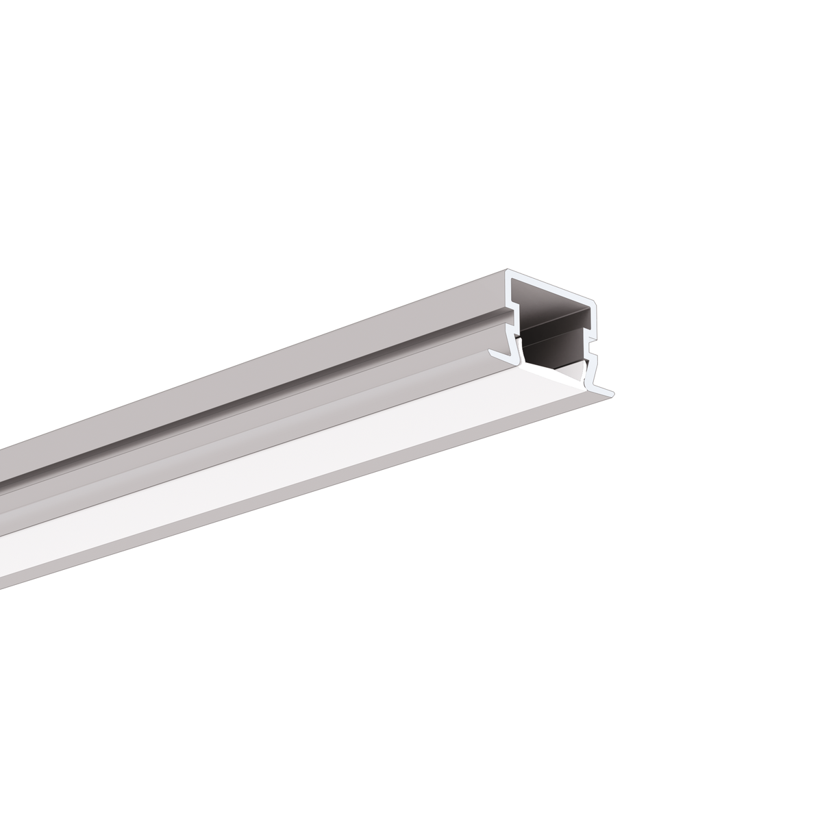 Profil aluminiu bandă LED PDS-NK, argintiu anodizat