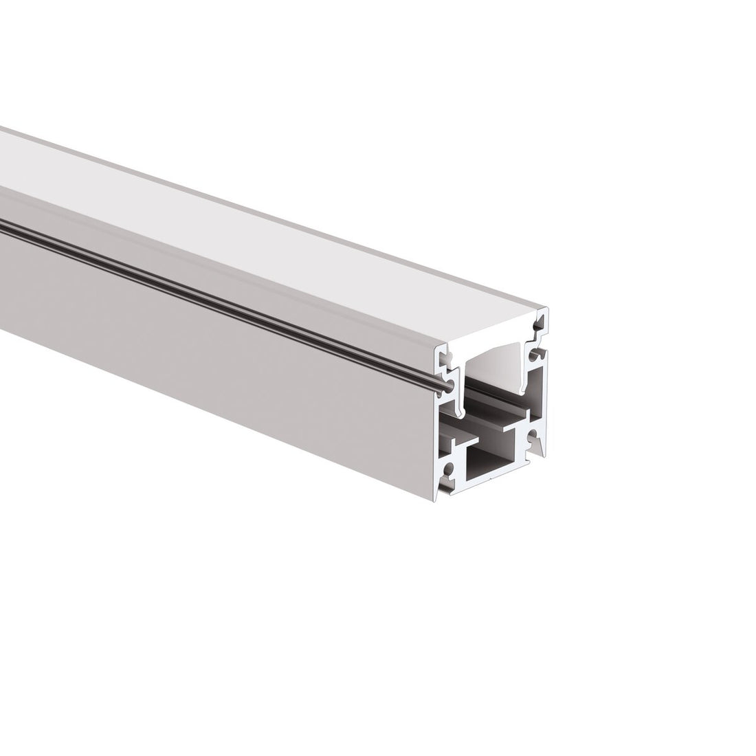 Profil aluminiu bandă LED HR-OPTI, argintiu anodizat