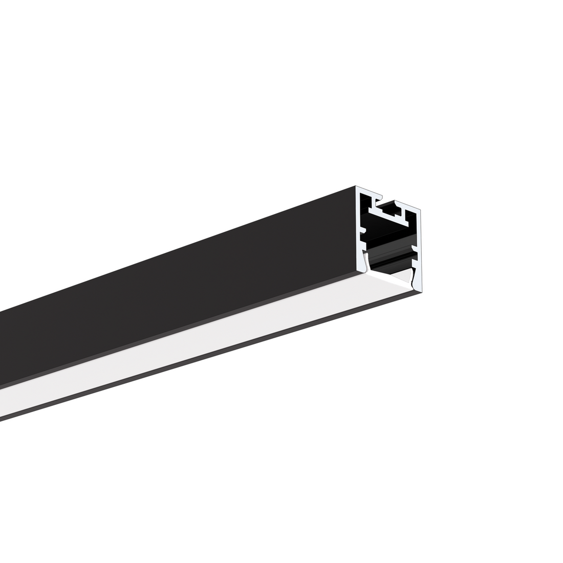 Profil aluminiu bandă LED PDS-ZM-PLUS, negru anodizat