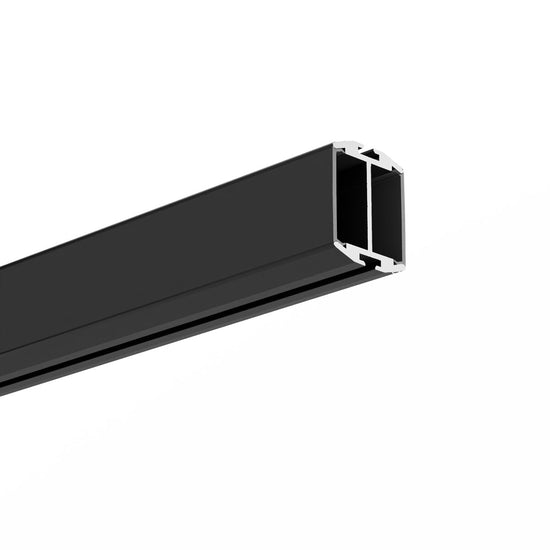 Profil aluminiu bandă LED GIZA-DUO-LL, negru anodizat
