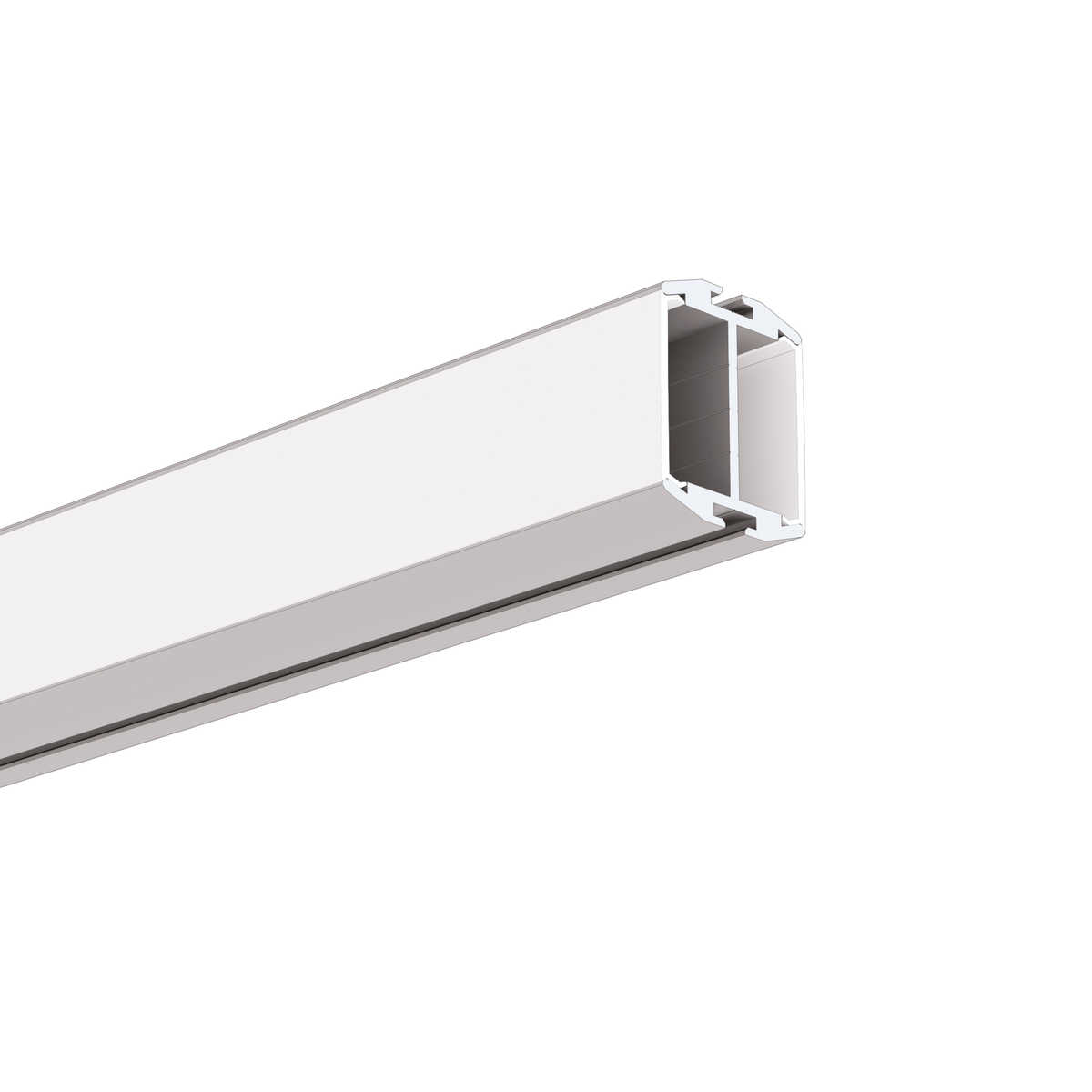 Profil aluminiu bandă LED GIZA-DUO-LL, argintiu anodizat