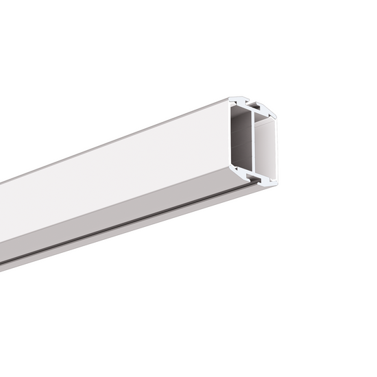 Profil aluminiu bandă LED GIZA-DUO-LL, argintiu anodizat
