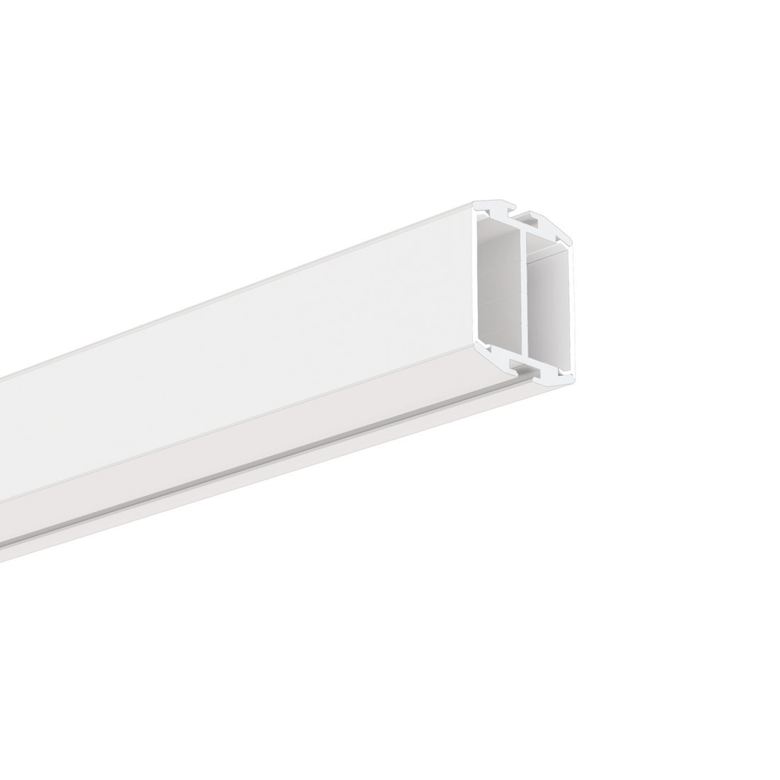 Profil aluminiu bandă LED GIZA-DUO-LL, alb vopsit