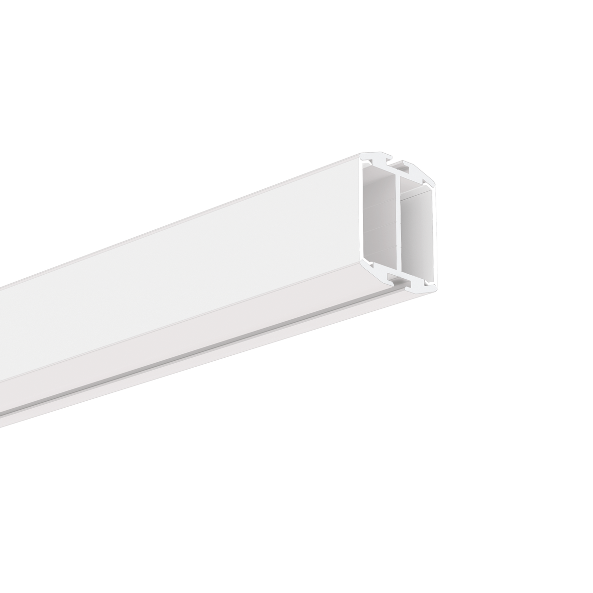 Profil aluminiu bandă LED GIZA-DUO-LL, alb vopsit