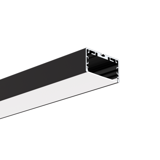 Profil aluminiu bandă LED LIPOD-50, negru anodizat