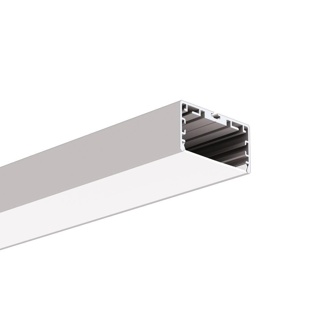 Profil aluminiu bandă LED LIPOD-50, argintiu anodizat