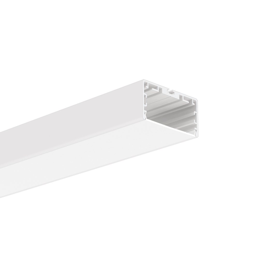 Profil aluminiu bandă LED LIPOD-50, alb vopsit