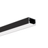 Profil aluminiu bandă LED GLAZA-LL, negru anodizat