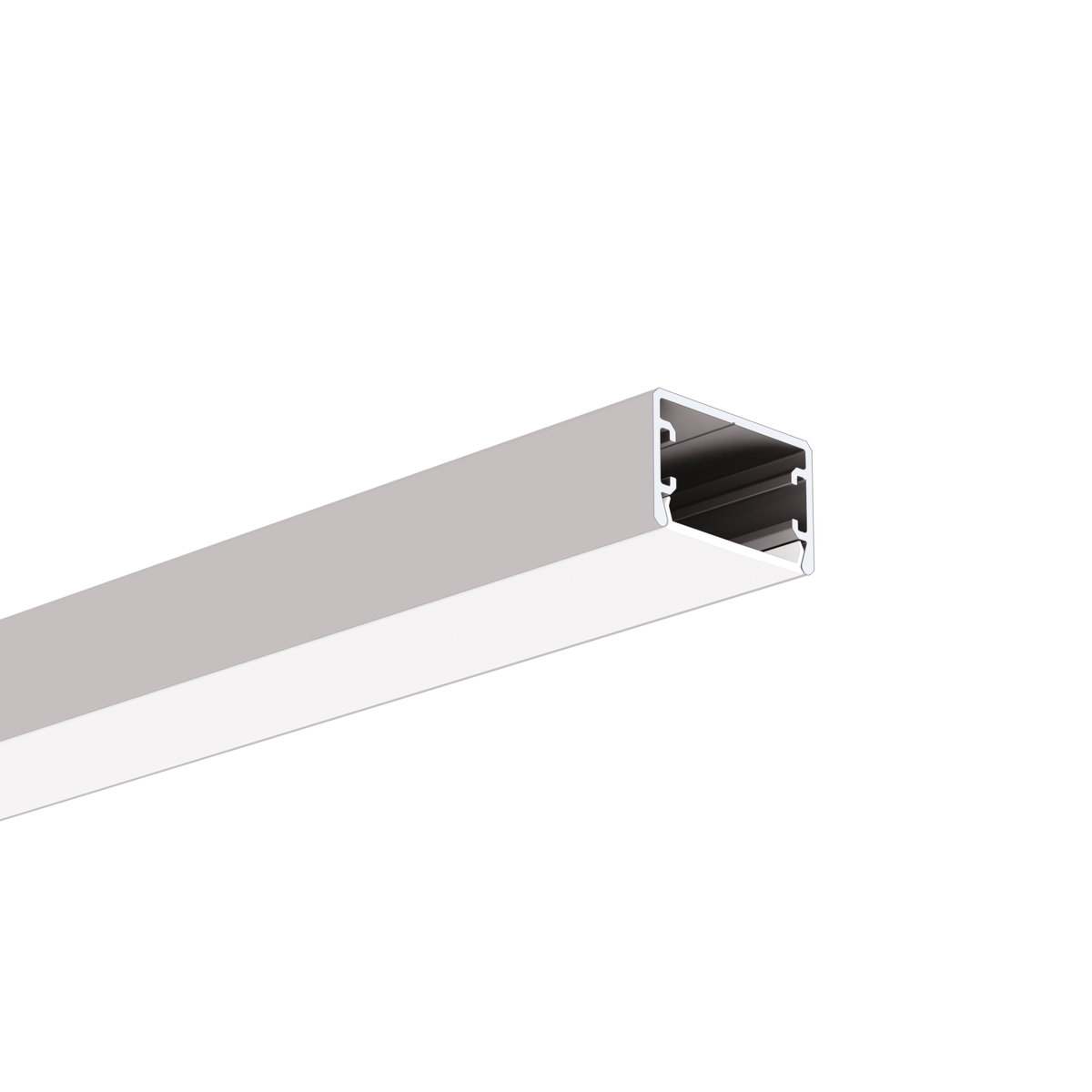 Profil aluminiu bandă LED GLAZA-LL, argintiu anodizat