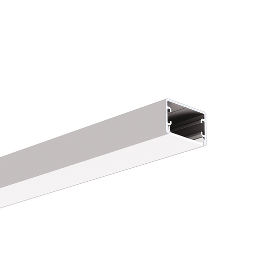 Profil aluminiu bandă LED GLAZA-LL, argintiu anodizat