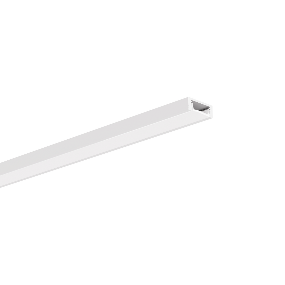 Profil aluminiu bandă LED MICRO-PLUS, alb vopsit