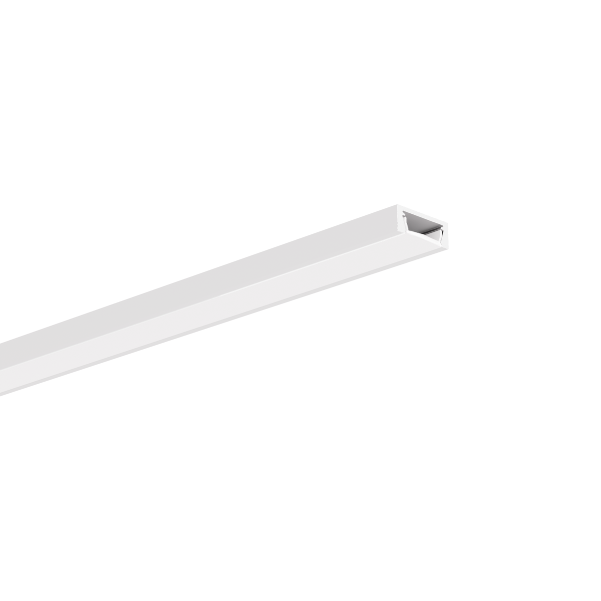 Profil aluminiu bandă LED MICRO-PLUS, alb vopsit