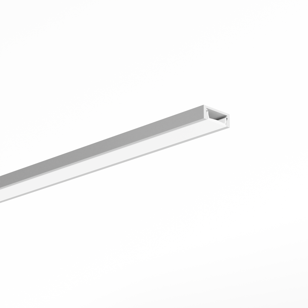 Profil aluminiu bandă LED MICRO-PLUS, argintiu anodizat