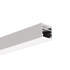 Profil aluminiu bandă LED GLAZA-DUO, argintiu anodizat