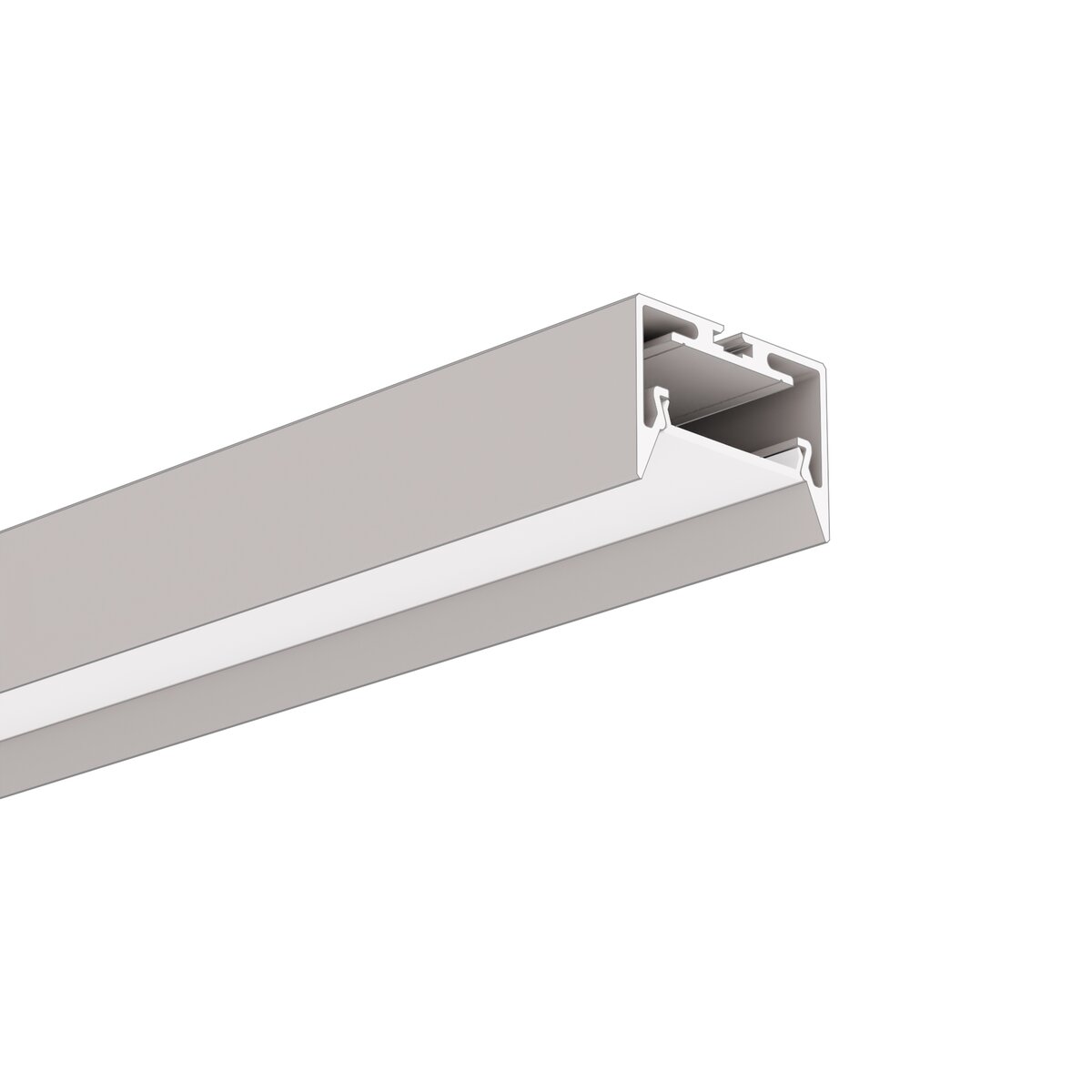 Profil aluminiu bandă LED GIZA-LL-ZMG, argintiu anodizat