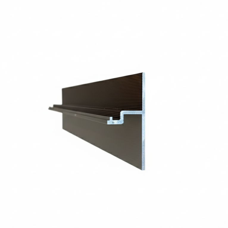 Profil plintǎ ascunsǎ Shadow Gap Aluminiu Anodizat Negru 3 Metri