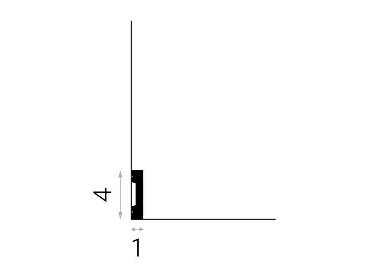 PLINTA POLIMER RIGID MD011 - 200 x 4 x 1 cm