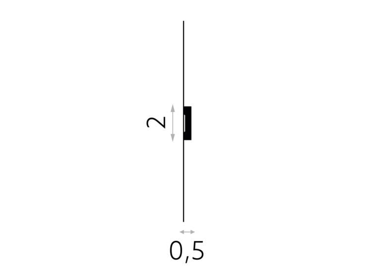 BRAU POLIMER RIGID MD012 - 200 X 2 X 0.5 CM