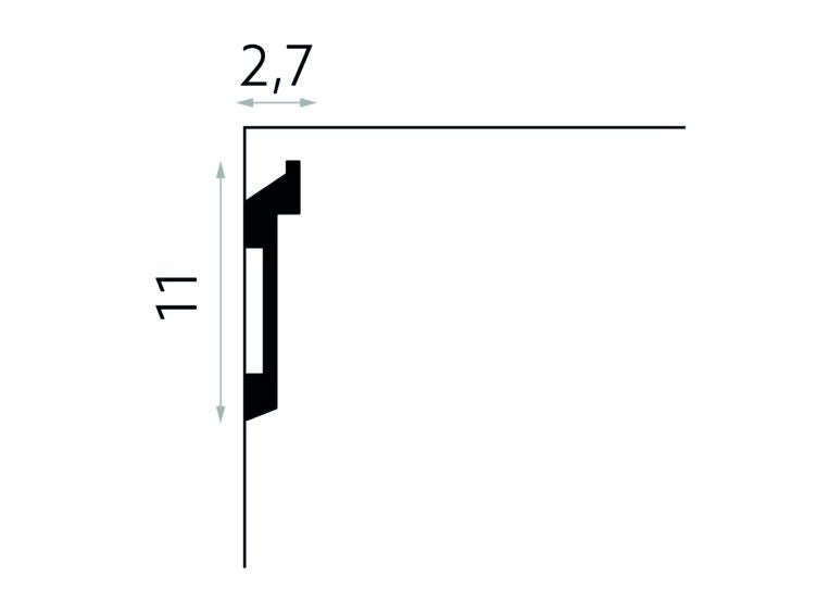 PROFIL BANDA LED MD025L - 200 x 11 x 2.7 cm